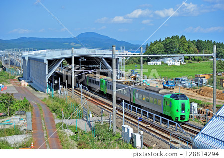 津輕海峽線 木古內白內 JR 北海道 789 系列 0 HE-301（函館） 超級白鳥 128814294