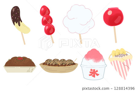 Street food set 128814396