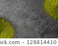 Matcha powder scattered on a grey background 128814410