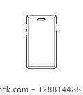 Simple smartphone icon 128814488