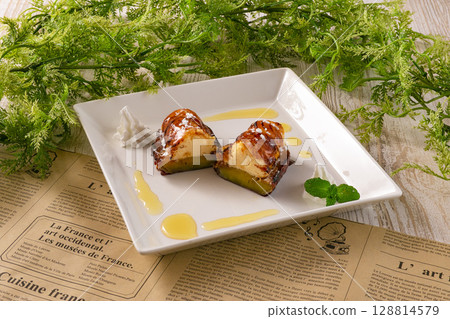 焦糖布丁 糖果 融化零食 128814579