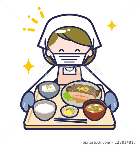 提供食物的女人 128814815