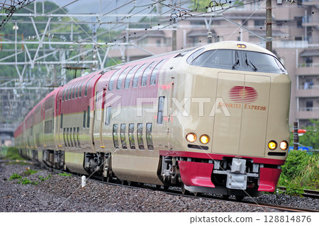 Tokaido Line, Manzuru, JR West, 285 series, I3 train (Izumo), Sunrise Izumo, Sunrise Seto 128814876