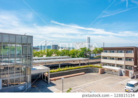 名取站東口防災避難場所人行天橋 名取站東西向自由通道 128815134