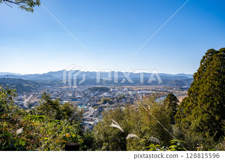 View of the townscape of Yusui-cho from the ruins of Kurino Castle (Matsuo Castle ruins) View of the townscape of Yusui-cho from the ruins of Kurino Castle (Matsuo Castle ruins) 128815596
