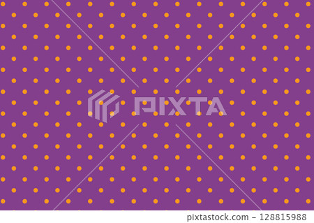 Purple background with orange polka dots Halloween style Purple background with orange polka dots Halloween style 128815988