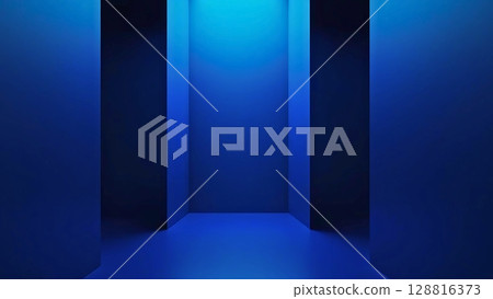 Spaces dominated by roux, corridors, dead spaces 128816373