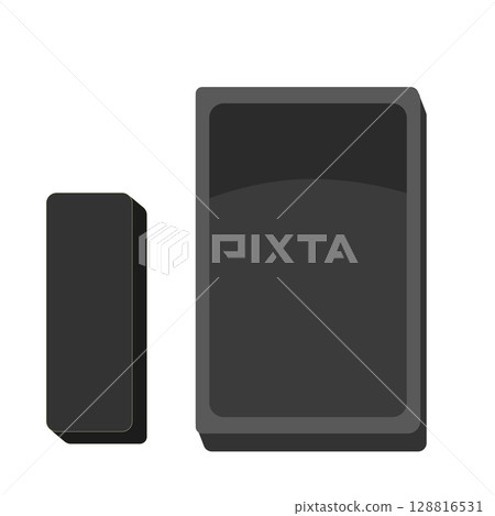 Calligraphy learning items | Inkstone & ink flat design 128816531