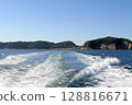 Tomogashima Islands and the wake seen from the ship 128816671