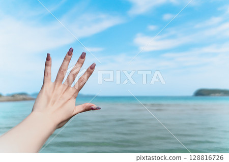 向夏日的天空伸出手去,獲得自由② 向夏日的天空伸出手去,獲得自由② 128816726