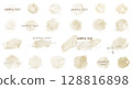 Beige watercolor texture set_2 Beige watercolor texture set_2 128816898