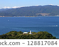 View of the lighthouse and the sea from Tomogashima 128817084