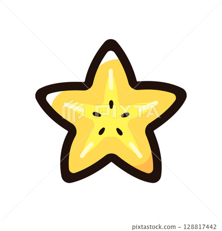 楊桃、Gorenko 插圖圖示（水果、水果、食物素材） 128817442