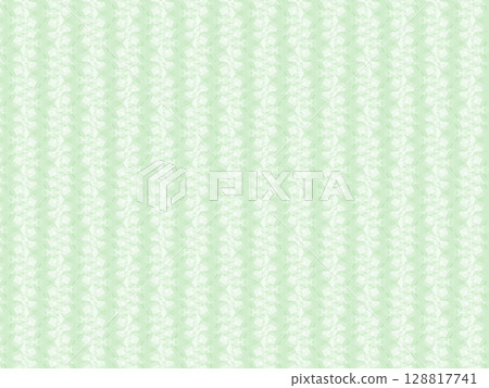 Pale green geometric mosaic background ~ Fantastic and relaxing abstract art texture 129 128817741