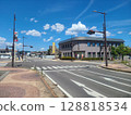 The main street of Yanagawa in Date City, Fukushima Prefecture, continues to experience the hottest weather in Japan 128818534