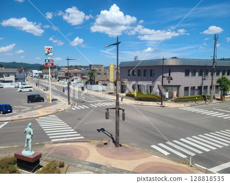 The main street of Yanagawa in Date City, Fukushima Prefecture, continues to experience the hottest weather in Japan The main street of Yanagawa in Date City, Fukushima Prefecture, continues to experience the hottest weather in Japan 128818535