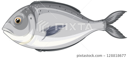 Realistic Vector Illustration of a Fish Realistic Vector Illustration of a Fish 128818677