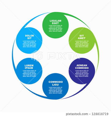 Infographic design template with place for your data. Vector illustration. 128818719