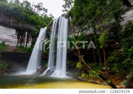 Huai Luang Waterfall, is a large waterfall located in Phu Chong-Na Yoi National Park,Ubon Ratchathani,Thailand 128819159