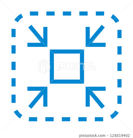 Size reduction icon illustration 128819402