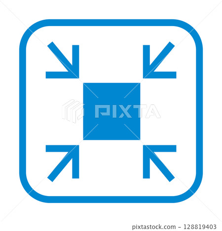 尺寸縮小圖示說明 尺寸縮小圖示說明 128819403
