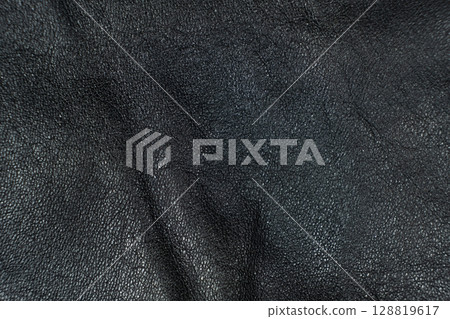 Black Leather Material Texture in Macro View Black Leather Material Texture in Macro View 128819617