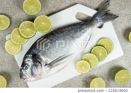 Dorado Fish with Citrus, Culinary Preparation Dorado Fish with Citrus, Culinary Preparation 128819692