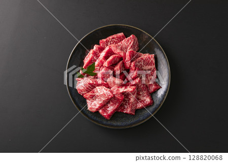 Yakiniku beef domestic wagyu beef kalbi plate 128820068