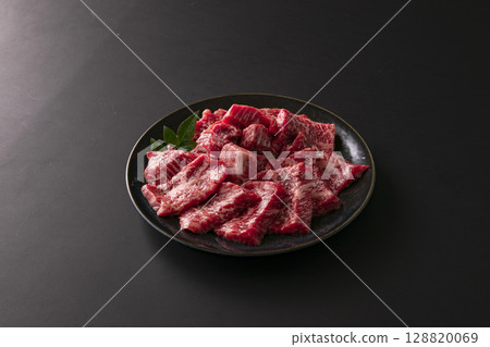 Yakiniku beef domestic wagyu beef kalbi plate 128820069