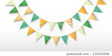 Colorful party garland 128820946