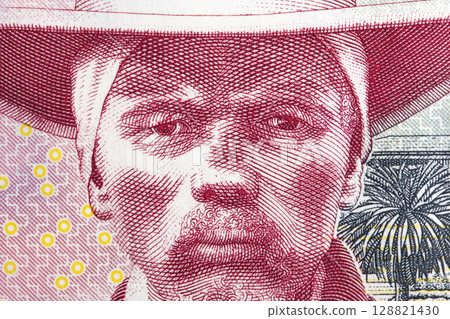 Hendrik Witbooi a closeup portrait from Namibian dollar 128821430