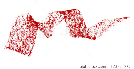 Red crayon brush stroke isolated on transparent background Red crayon brush stroke isolated on transparent background 128821772