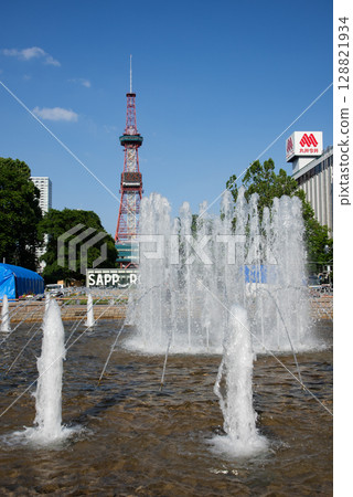 Sapporo Odori Park Fountain 128821934