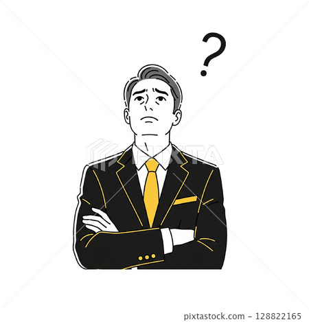 憂慮形象男性 憂慮形象男性 128822165