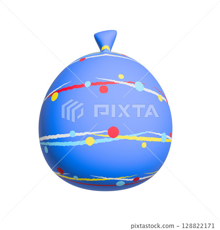 Colorful Water Balloons 3D Blue Colorful Water Balloons 3D Blue 128822171