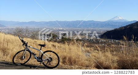 Shirane Hill of the Wind, with a view of the Kofu Basin and Mt. Fuji Shirane Hill of the Wind, with a view of the Kofu Basin and Mt. Fuji 128822783