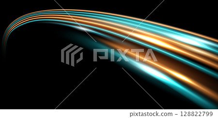 beautiful light speed line background on black background abstract design vector illustration 128822799