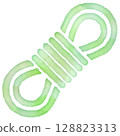 Summer adventure rope climbing camping friendly ecology icon design symbol stamp 128823313