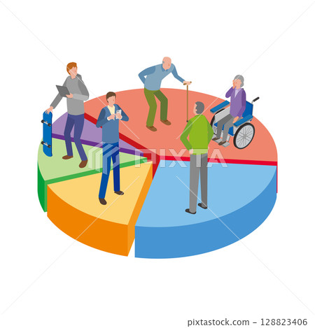 年齡組和圖表 年齡組和圖表 128823406