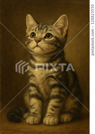 Sitting cat Sitting cat 128823550