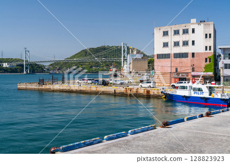 <福岡縣>關門海峽的景色 128823923