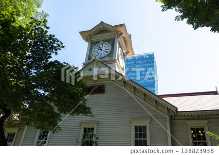 Sapporo clock tower Sapporo clock tower 128823938