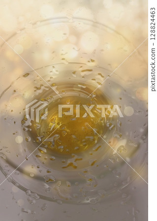 Abstract Turkish Tea Reflection with Golden Bokeh Abstract Turkish Tea Reflection with Golden Bokeh 128824463