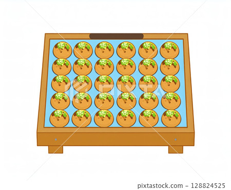 Takoyaki that looks delicious Takoyaki that looks delicious 128824525