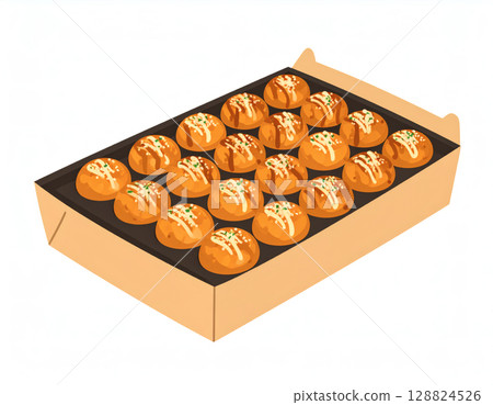 Takoyaki in a box Takoyaki in a box 128824526