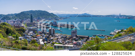 Fukuoka Prefecture: Mojiko cityscape Fukuoka Prefecture: Mojiko cityscape 128825024