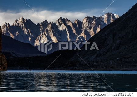 The Landscape of Attabad Lake, Hunza,Karakoram Highway, Pakistan 128825194