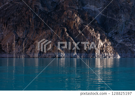 The Landscape of Attabad Lake, Hunza,Karakoram Highway, Pakistan 128825197
