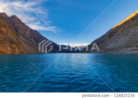 The Landscape of Attabad Lake, Hunza,Karakoram Highway, Pakistan 128825216