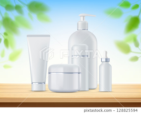 Beauty product packaging and bottles Beauty product packaging and bottles 128825594